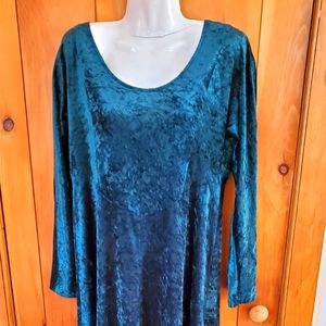 Green Velvet Holiday Dress